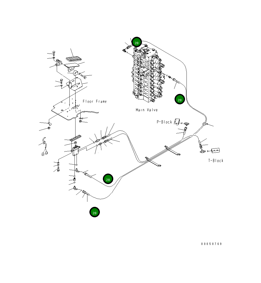 Шланг2550MM 207-62-KE660 Komatsu