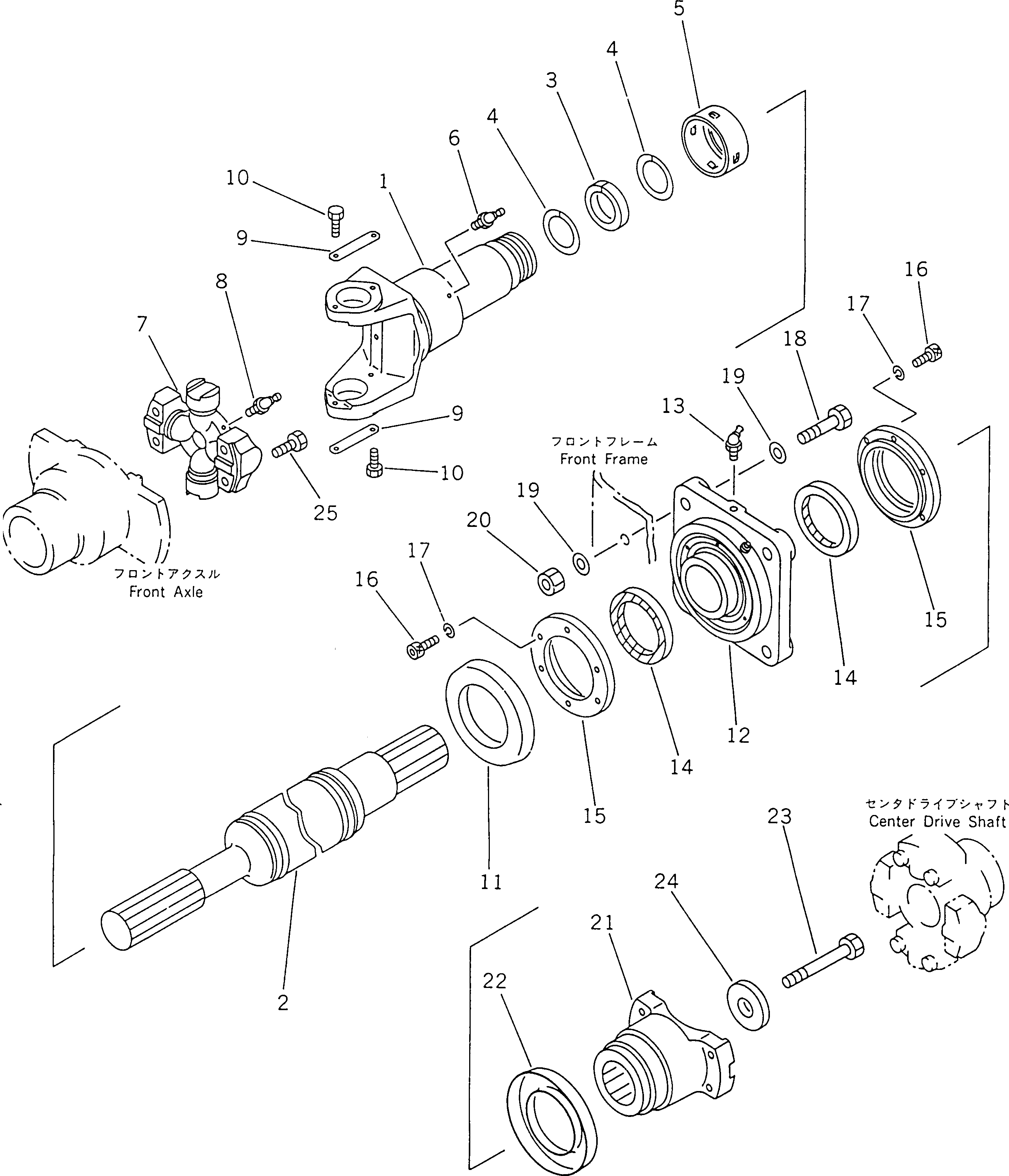 Фланцевый подшипник 421-20-15122 Komatsu