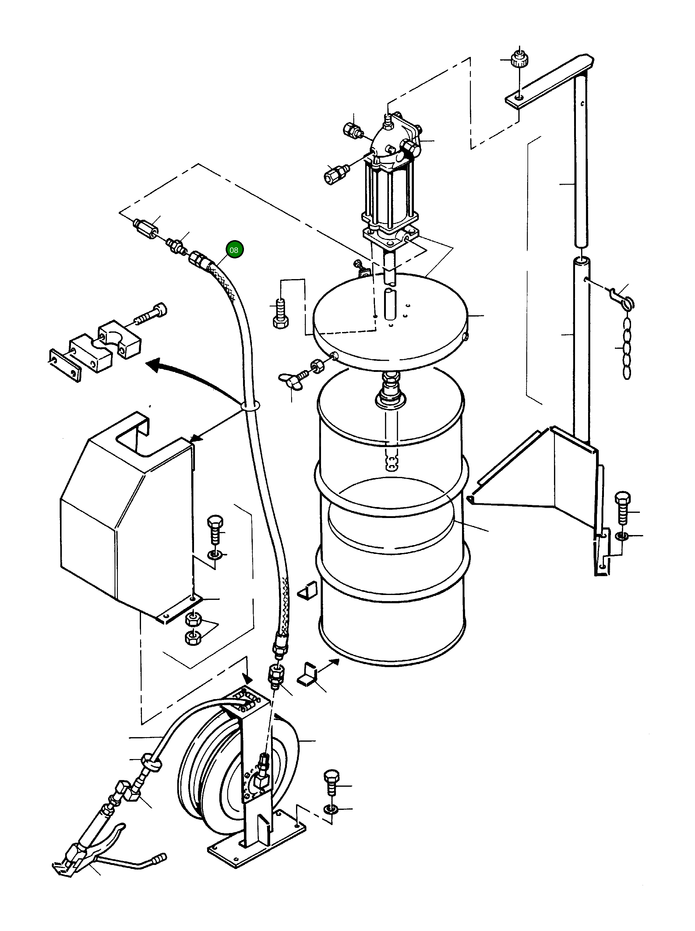 Шланг в сборе NW 12x1800 208 876 40 Komatsu