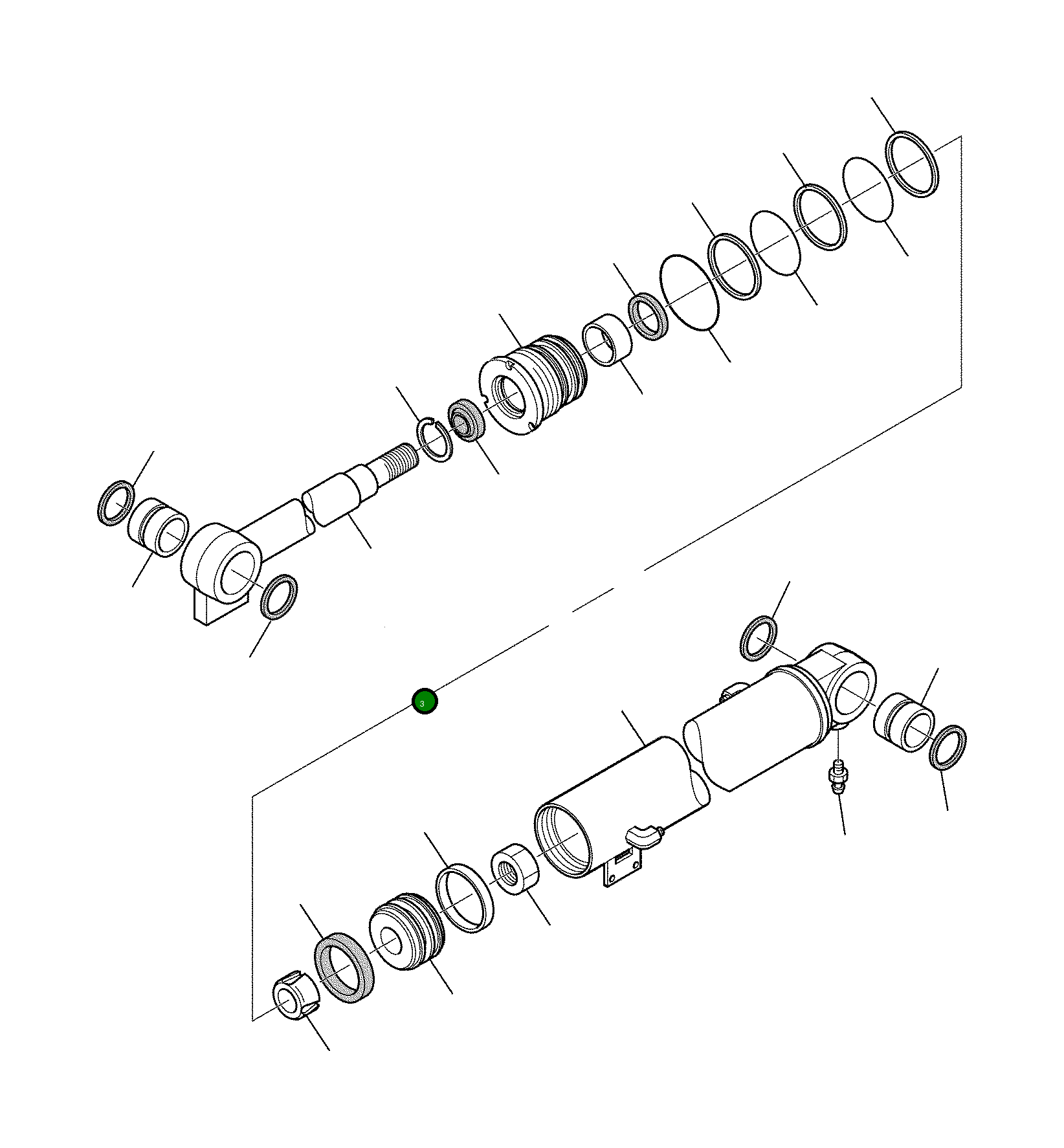 Шток 3F3087057 Komatsu