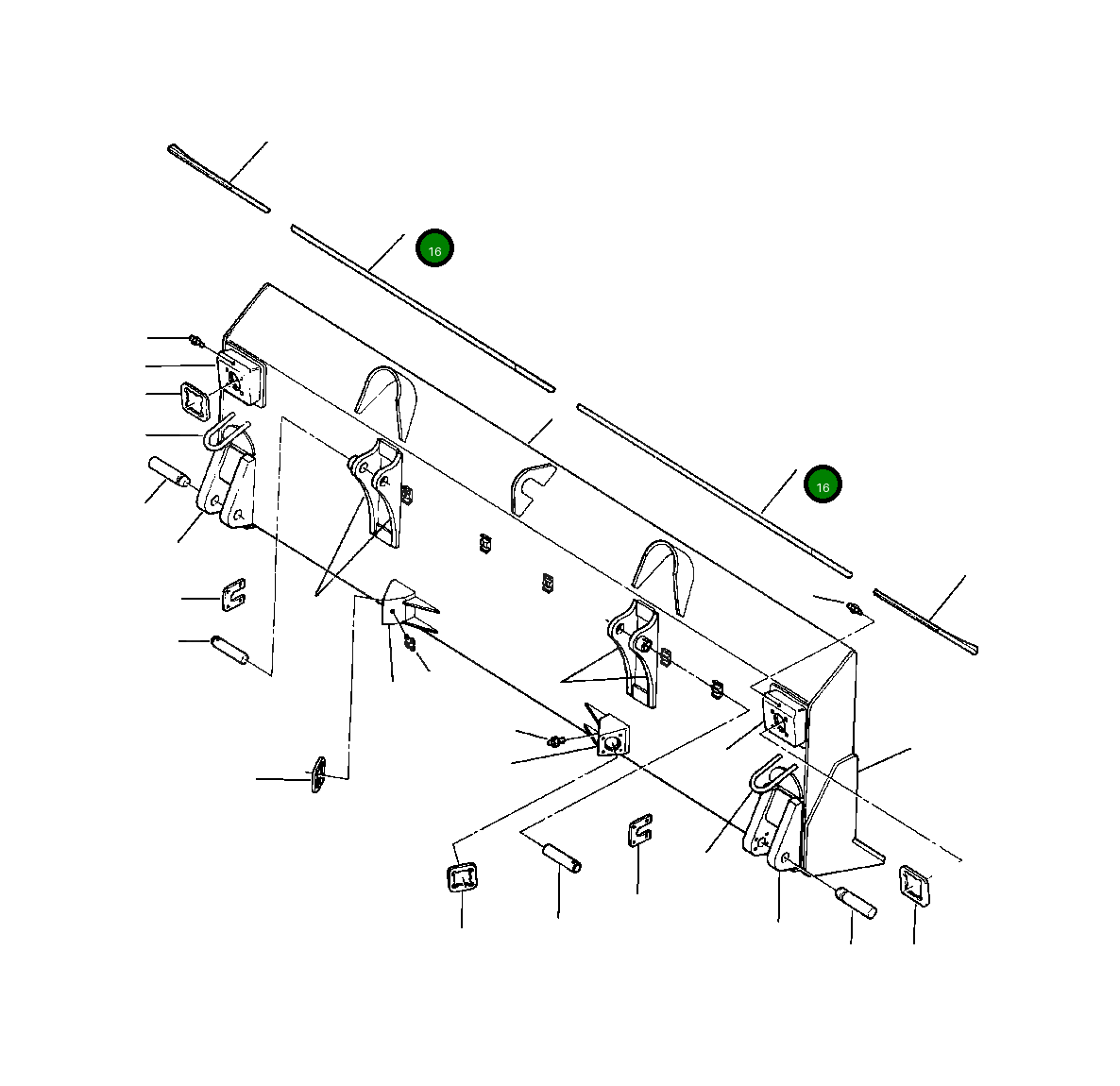 Режущая кромка отвала 623 985 C1 Komatsu