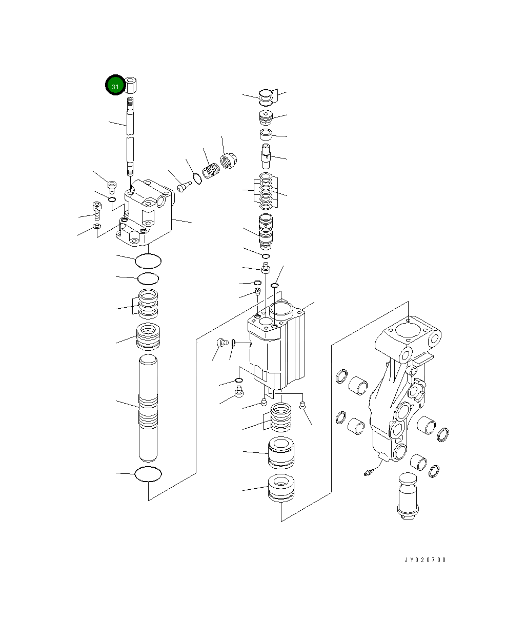 Гайка 20P-971-7510 Komatsu