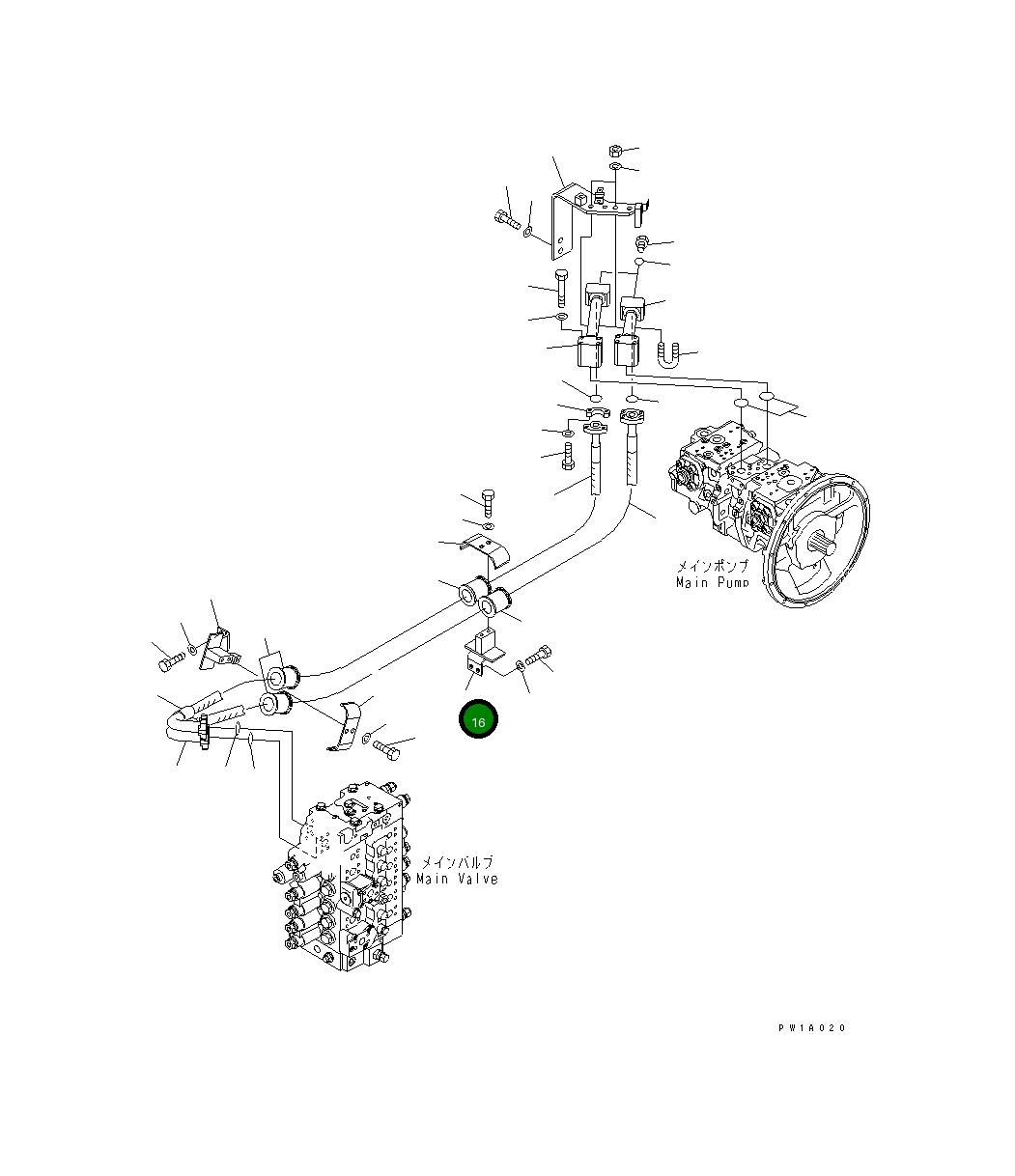 Хомут 22U-62-21181 Komatsu