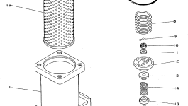 Фильтр в сборе 195-49-00034 Komatsu