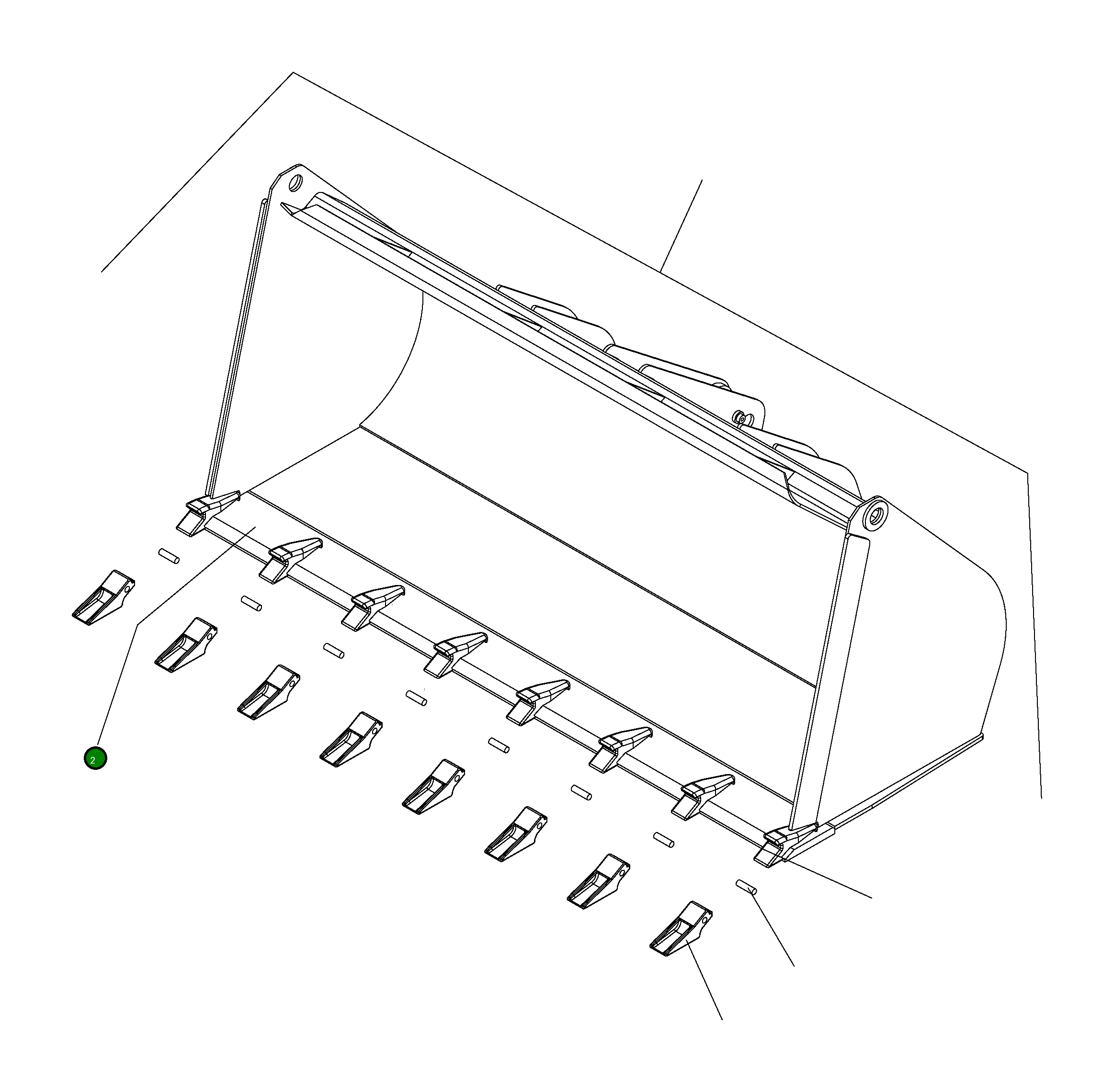 Отвал 416-71-H2300 Komatsu