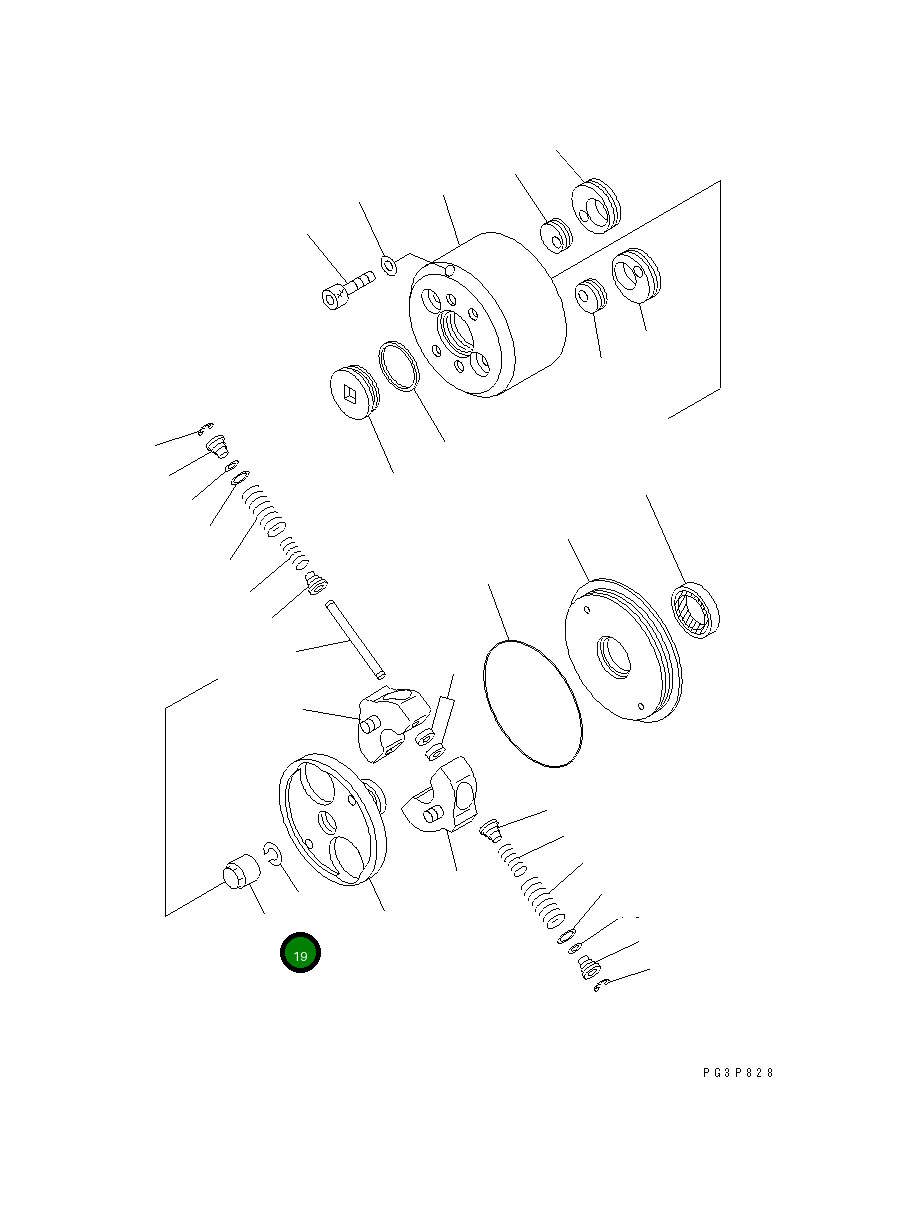 Гайка DK134325-0800 Komatsu