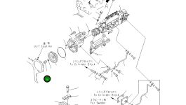 Гайка 6206-71-3650 Komatsu