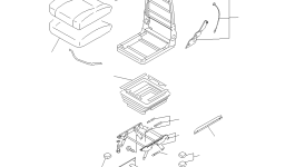 Сиденье AS182431 Komatsu