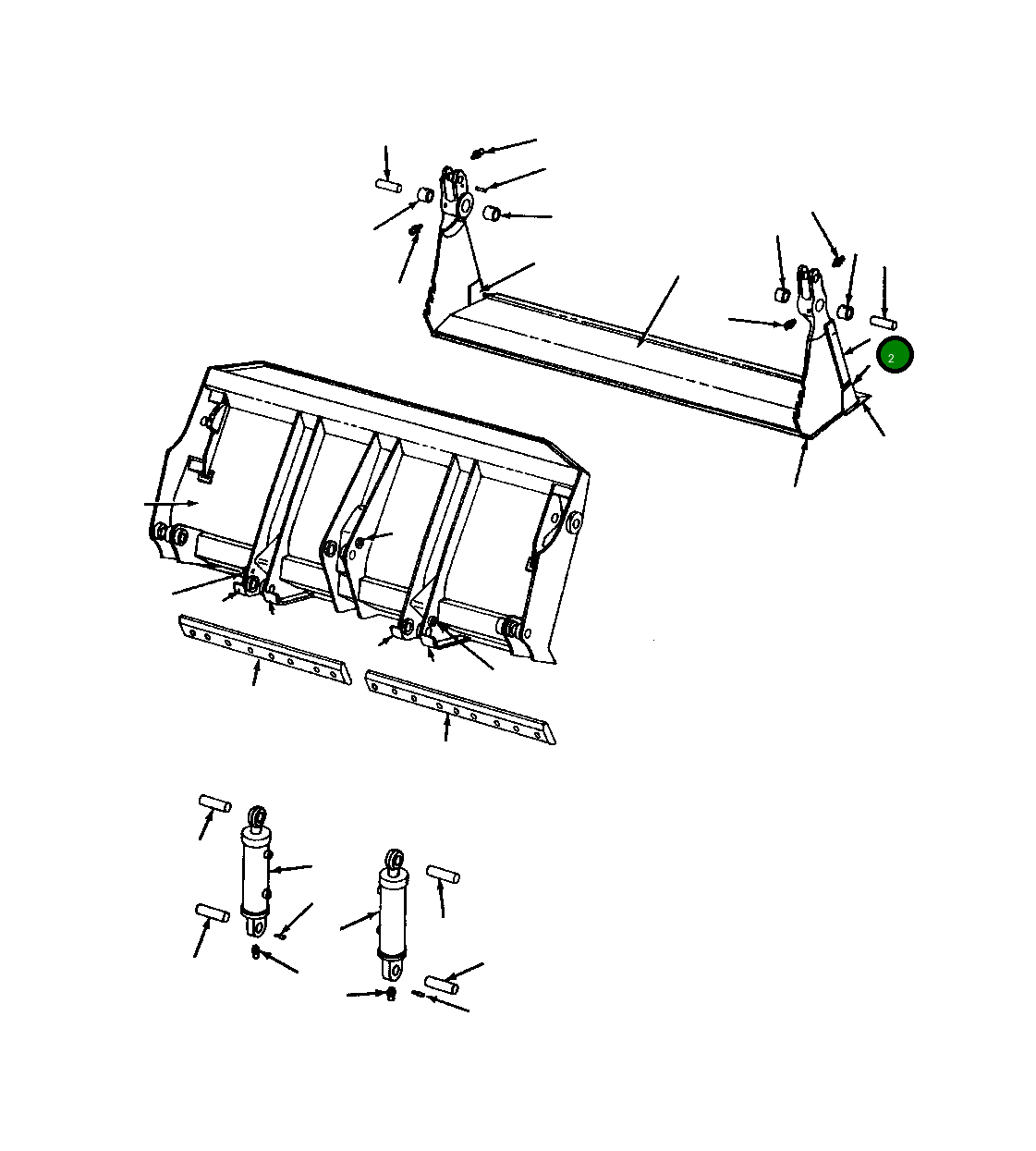 Отвал 1171 102 C1 Komatsu