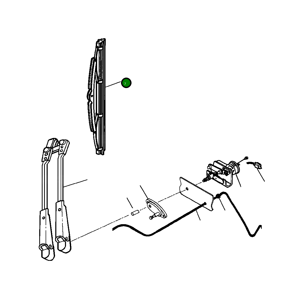 Щётка стеклоочистителя 24" 1301 519 H1 Komatsu