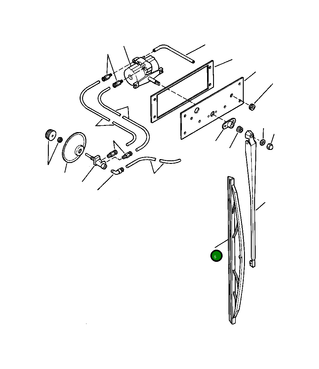 Щётка стеклоочистителя лобового стекла, 25" 1269 292 H1 Komatsu