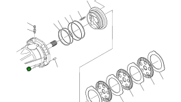 Штуцер прокачки 21D-23-12490 Komatsu