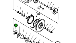 Упорный подшипник турбокомпрессора 1268 518 H1 Komatsu