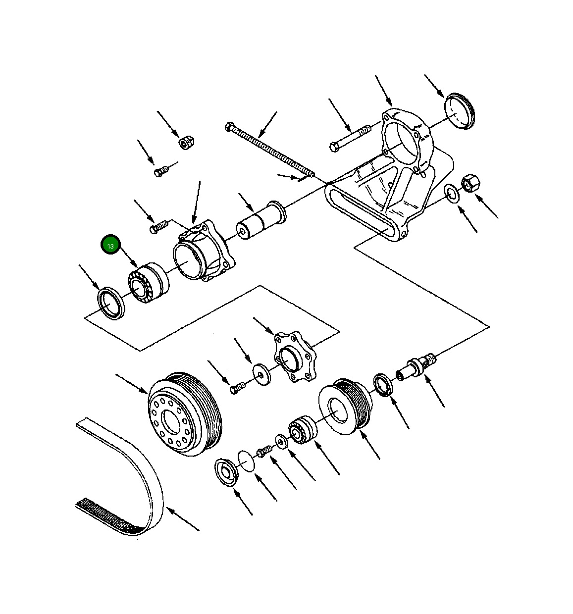 Роликовый подшипник 1304 778 H1 Komatsu