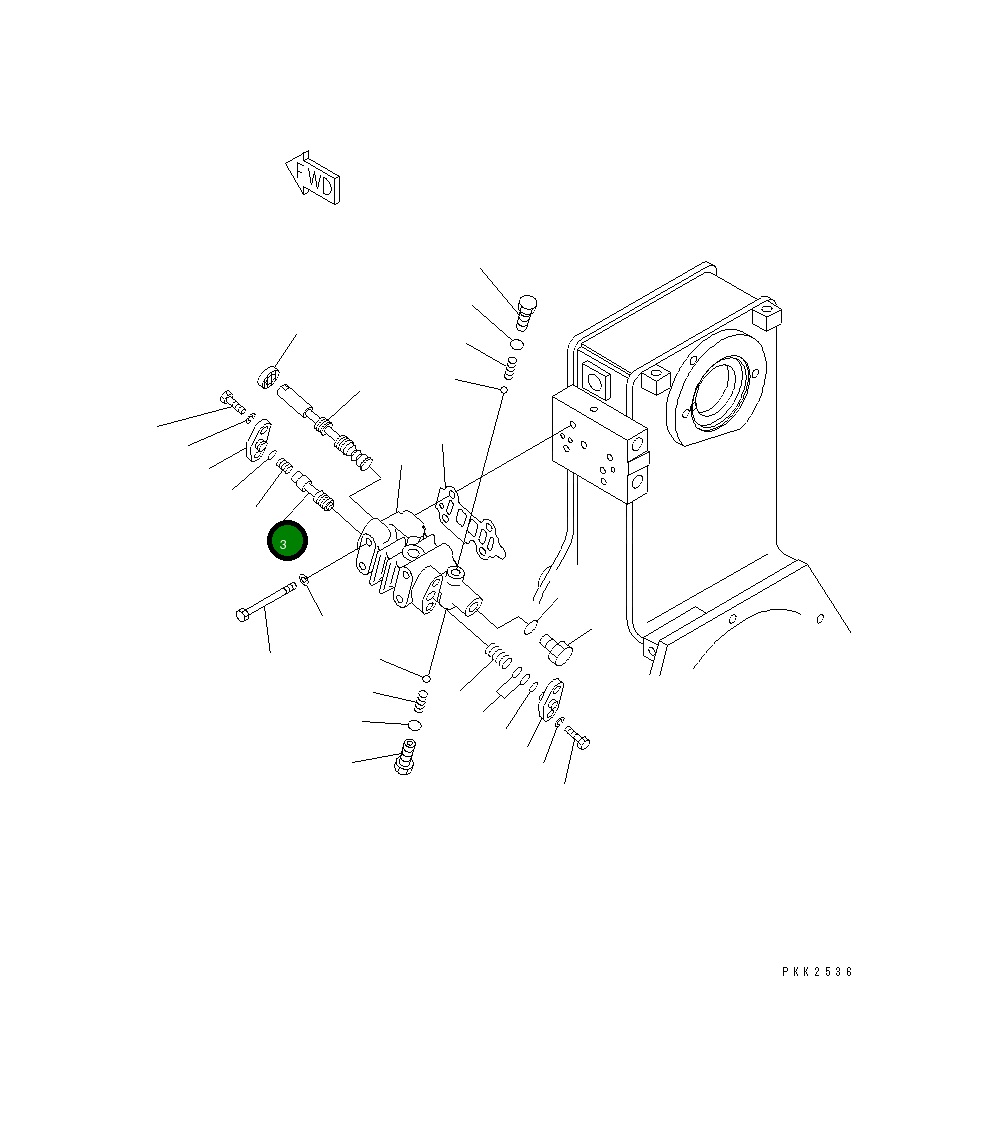 Клапан 114-Z56-3131 Komatsu