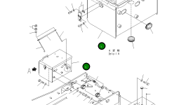 Правый ящик аккумулятора 421-Z94-3280 Komatsu