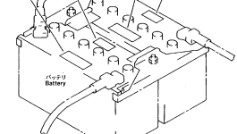 Предупреждающая наклейка аккумулятора 20Y-99-X1331 Komatsu