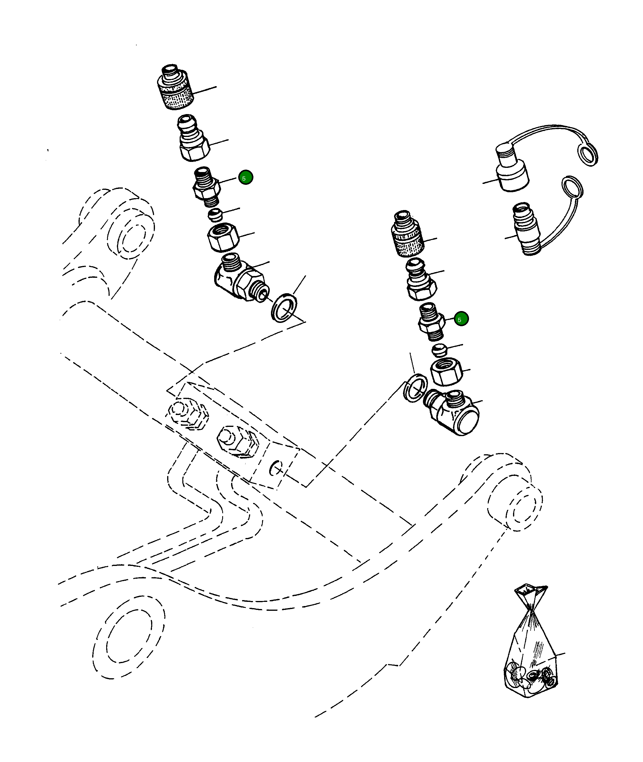 Шпилька 2978438M91 Komatsu