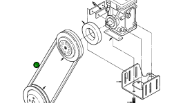 Приводной ремень 1251 357 H1 Komatsu