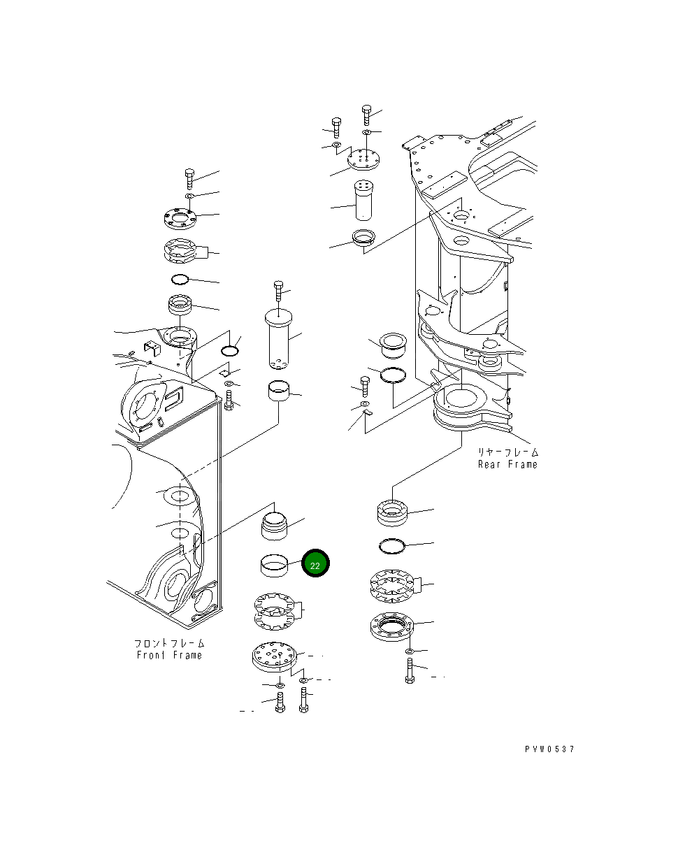 Втулка 42C-46-13330 Komatsu