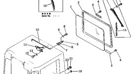 Стекло 425-54-15351 Komatsu