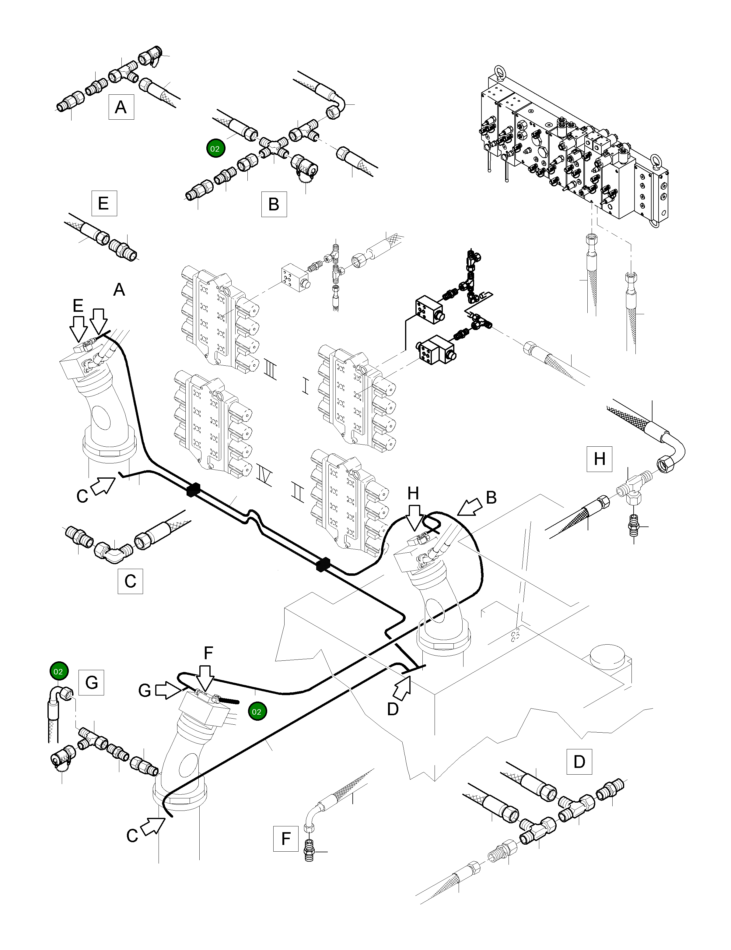 Шланг в сборе DN 10x4050 515 643 98 Komatsu