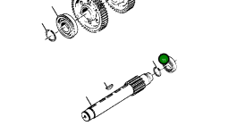Задний подшипник 134 103 Komatsu