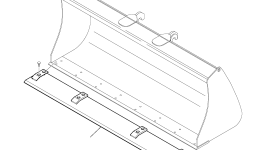 Отвал 395-80-11230 Komatsu