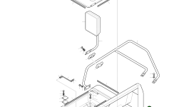 Крышка аккумулятора 621-00287 Komatsu