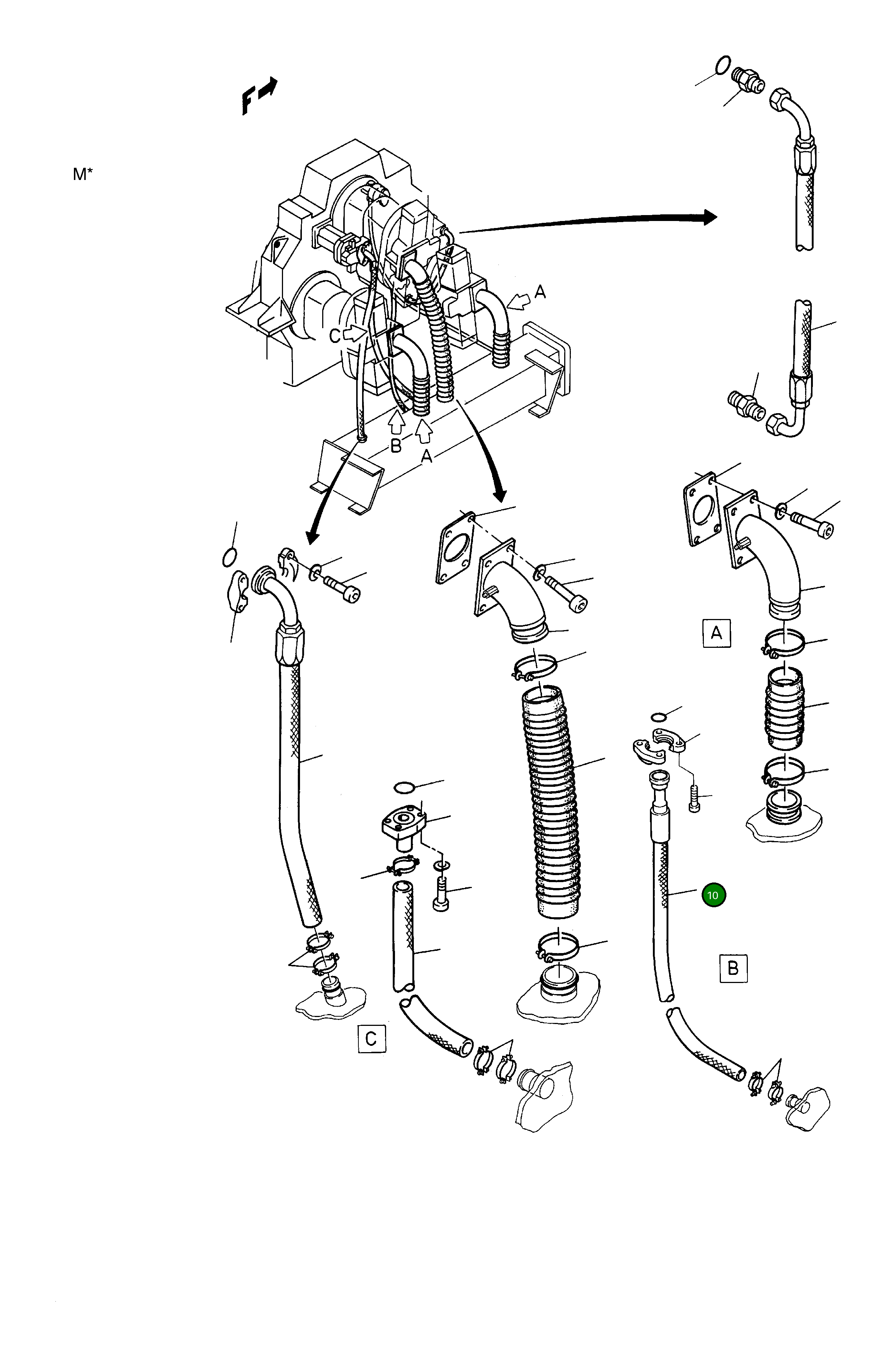Шланг DN 40 x 1300 513 499 98 Komatsu