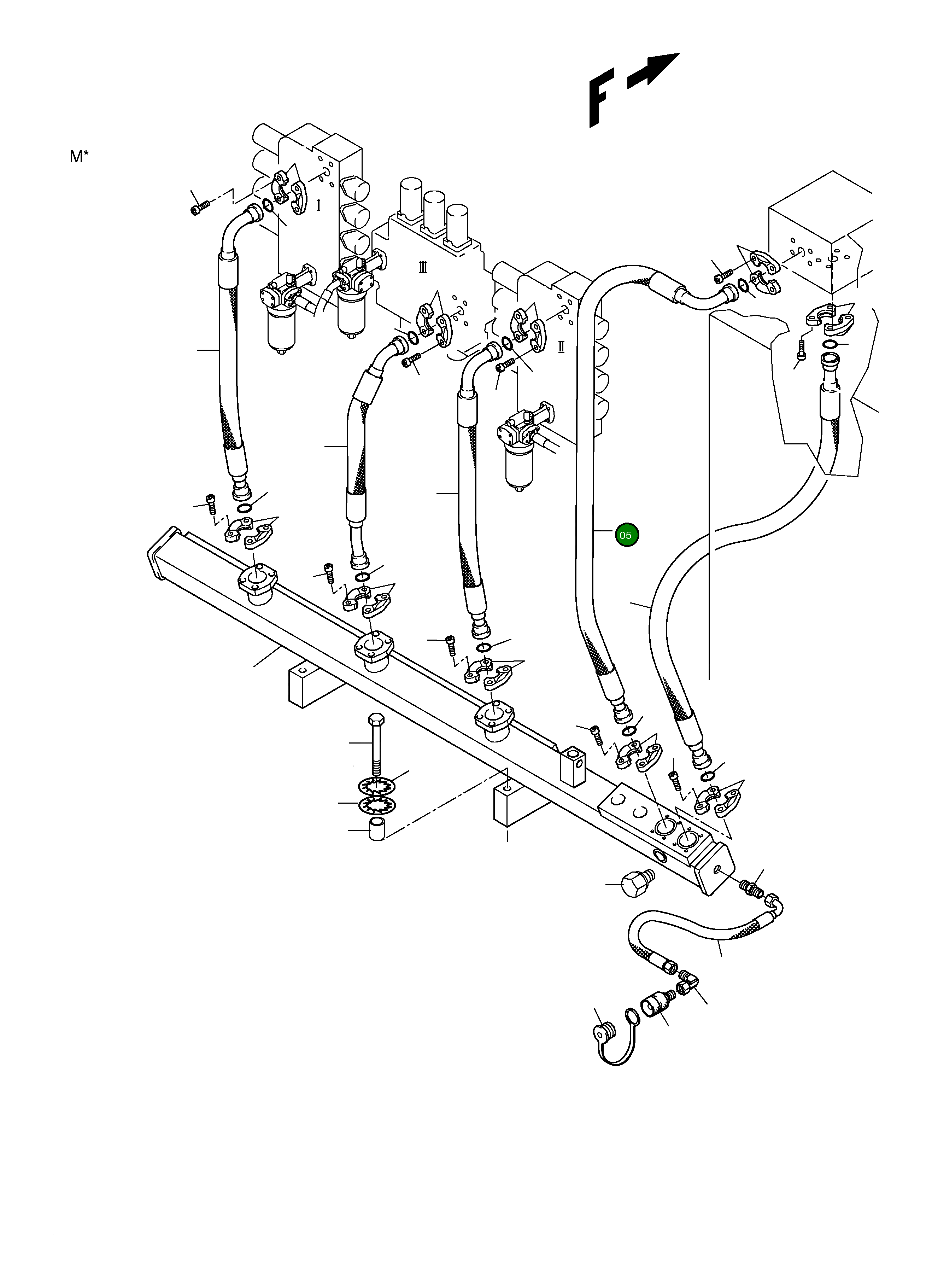 Шланг в сборе DN 60x1700 514 682 98 Komatsu