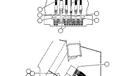 Шланг - (PORTS P1, P2, B1, B2) HA6198 Komatsu