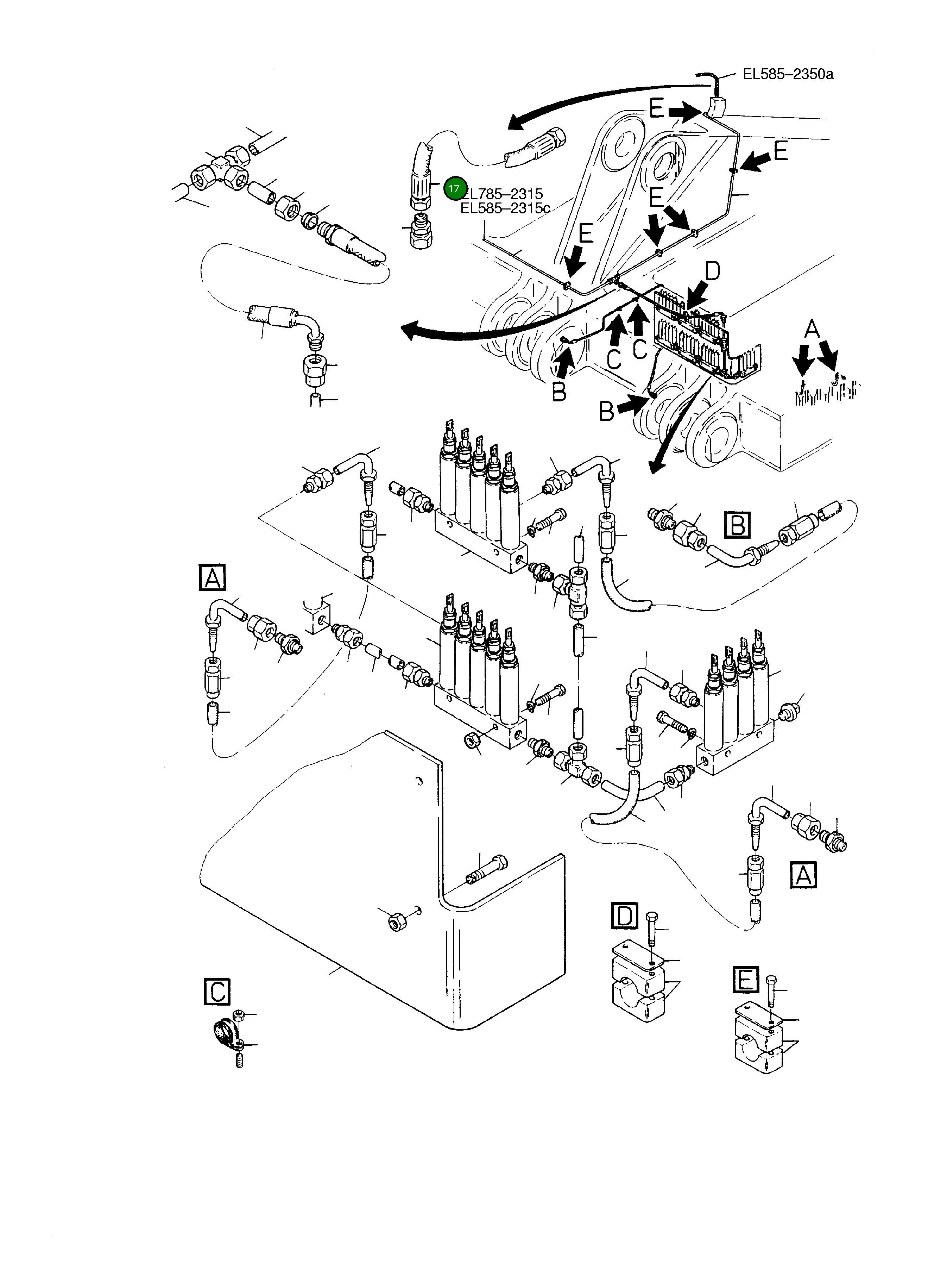 Шланг в сборе NW 20x3500 lg 515 307 40 Komatsu
