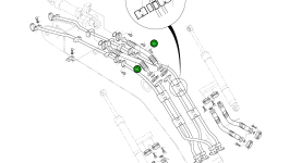 Шланг PF1 1/4"-1850L 2184-1081D106 Komatsu