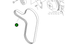 Ремень генератора и водяного насоса 6732-81-3390 Komatsu