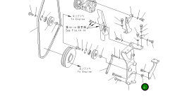Гайка YM172187-18410 Komatsu