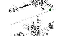 Гайка шестигранная - M16 30 170 R1 Komatsu