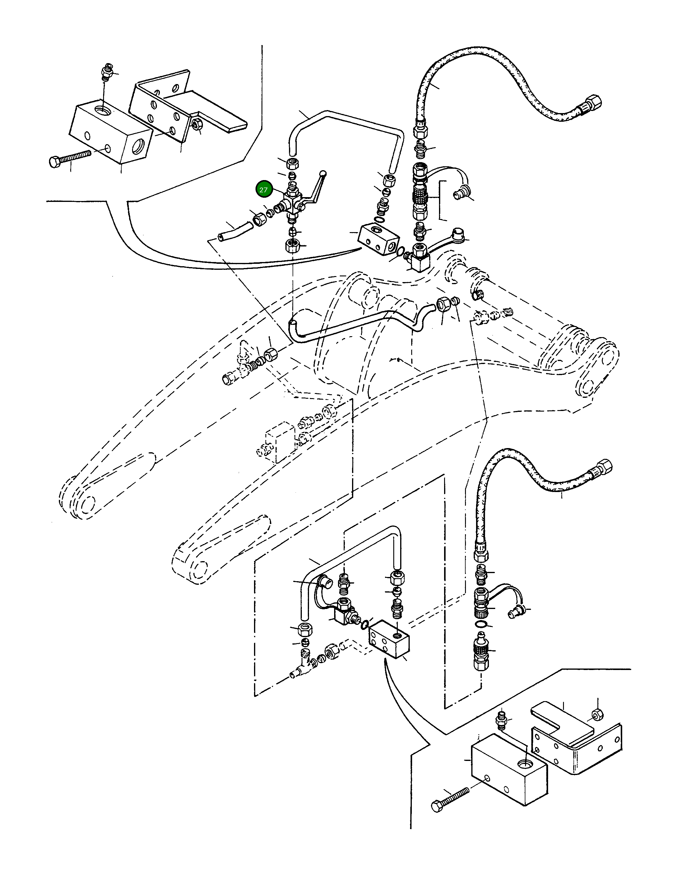 Шаровой клапан 4228167M91 Komatsu