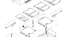 Крышка аккумулятора в сборе (позиции 86–88) 944 577 40 Komatsu
