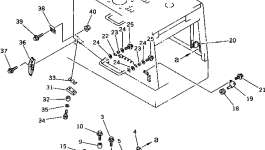Левая торсионная штанга 423-54-11140 Komatsu