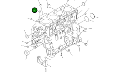 Сервисный комплект блока цилиндра 6732-21-8110 Komatsu