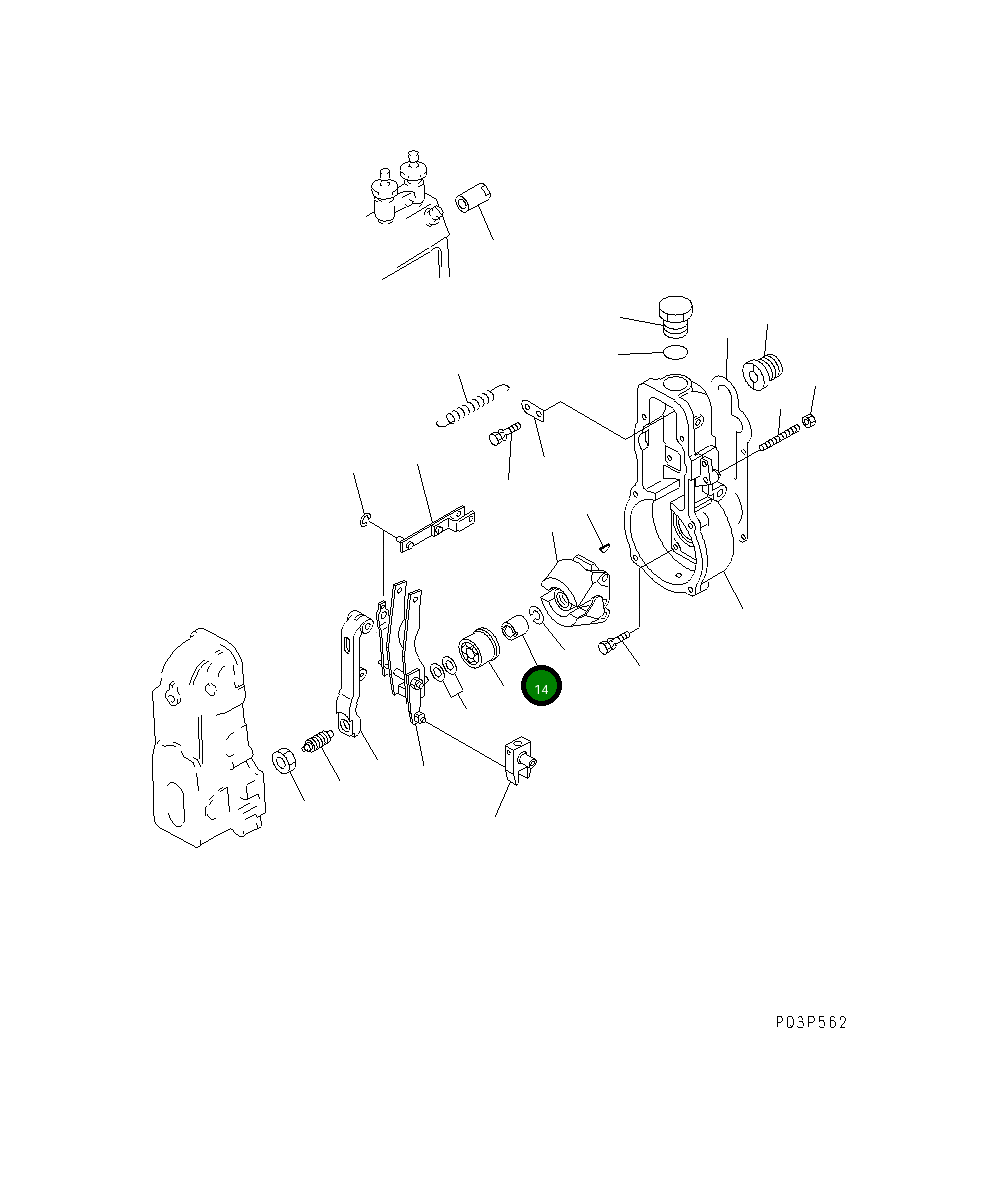 Гайка DK029321-2030 Komatsu