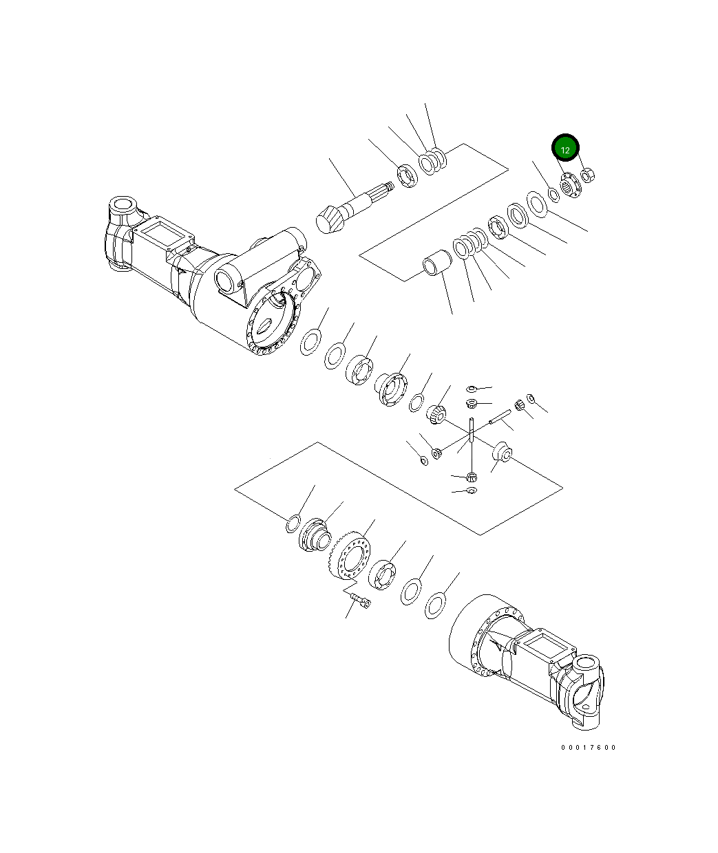 Гайка 20K-22-31670 Komatsu