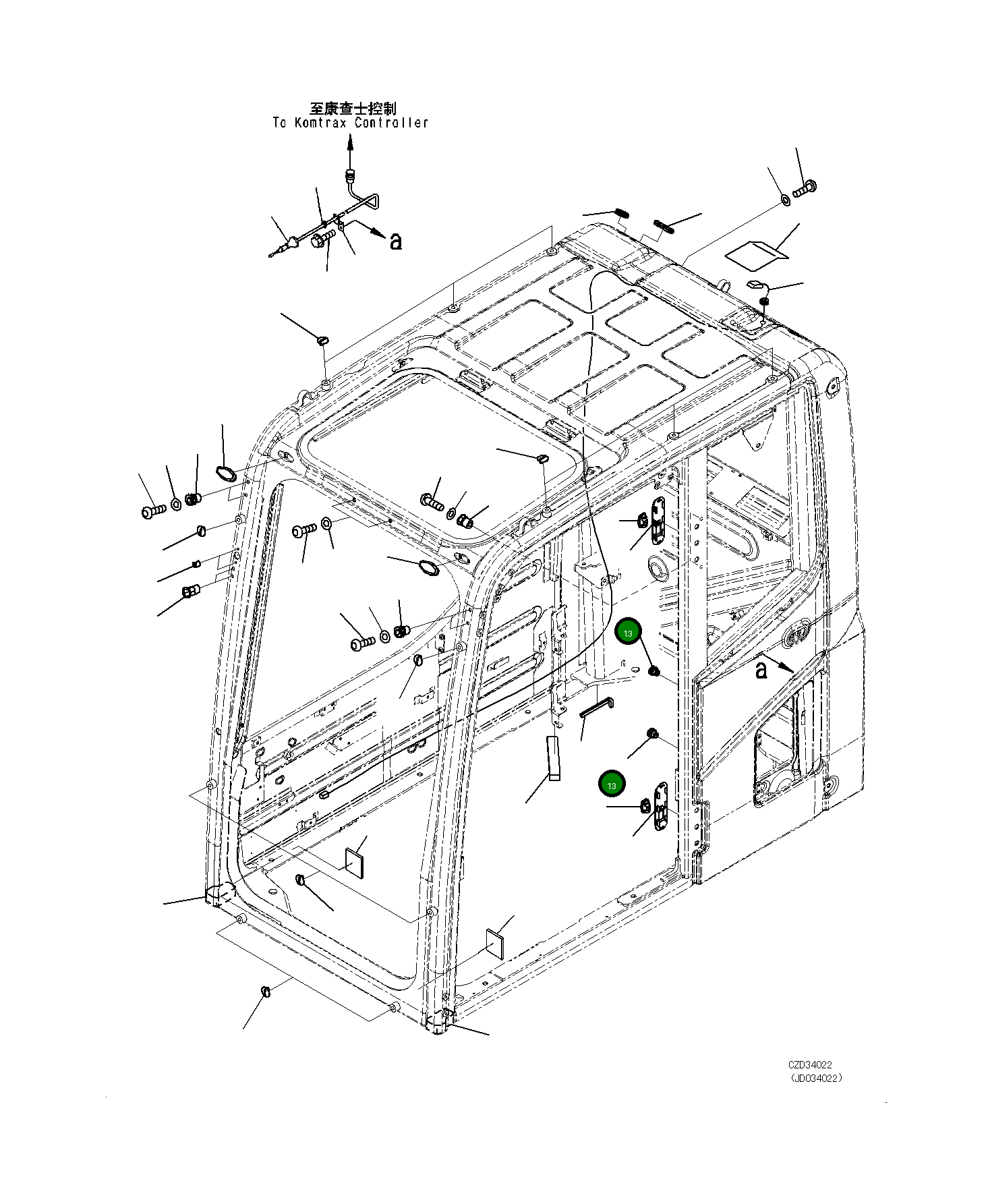 Гайка 20Y-54-35451 Komatsu