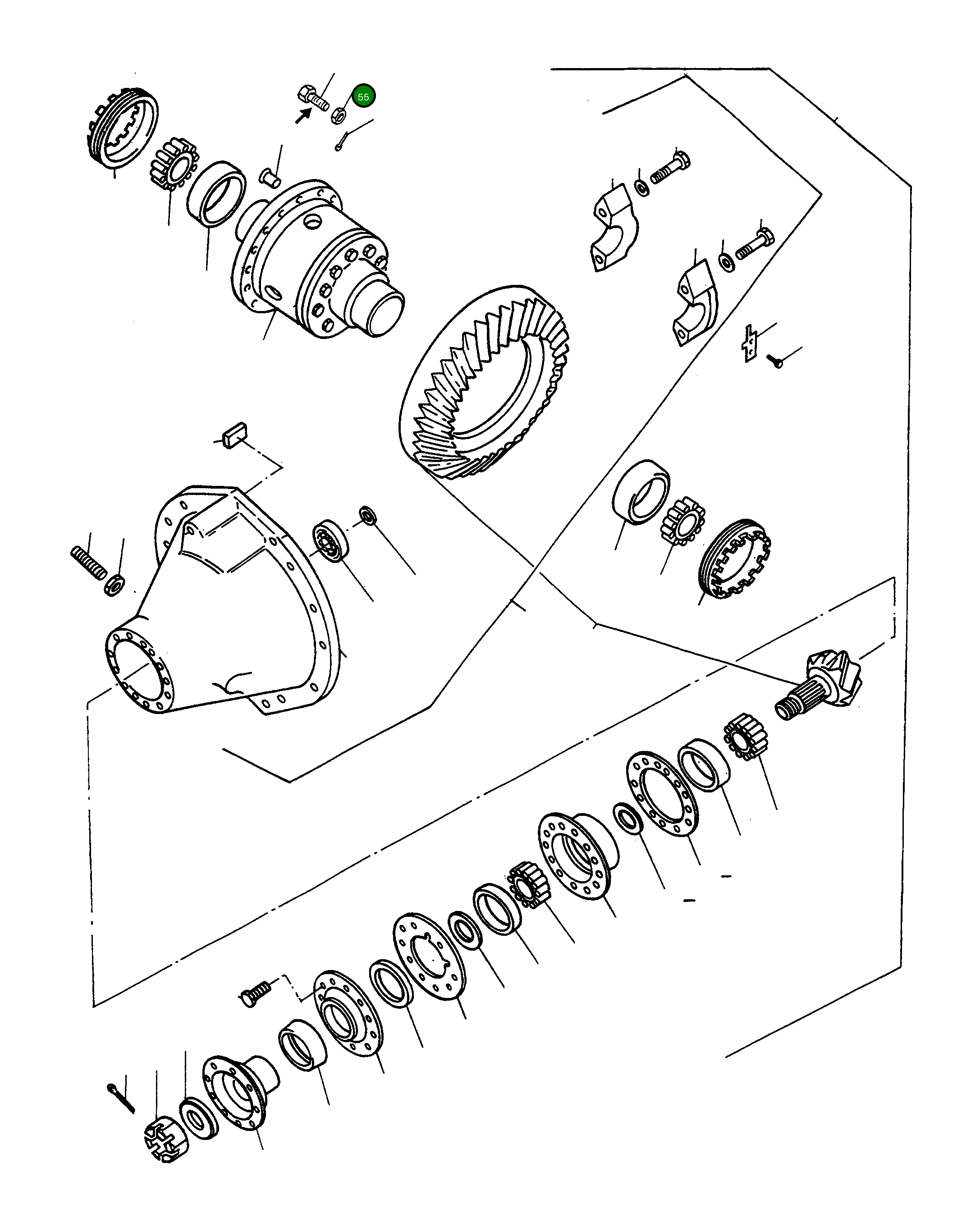 Гайка 3008440X1 Komatsu