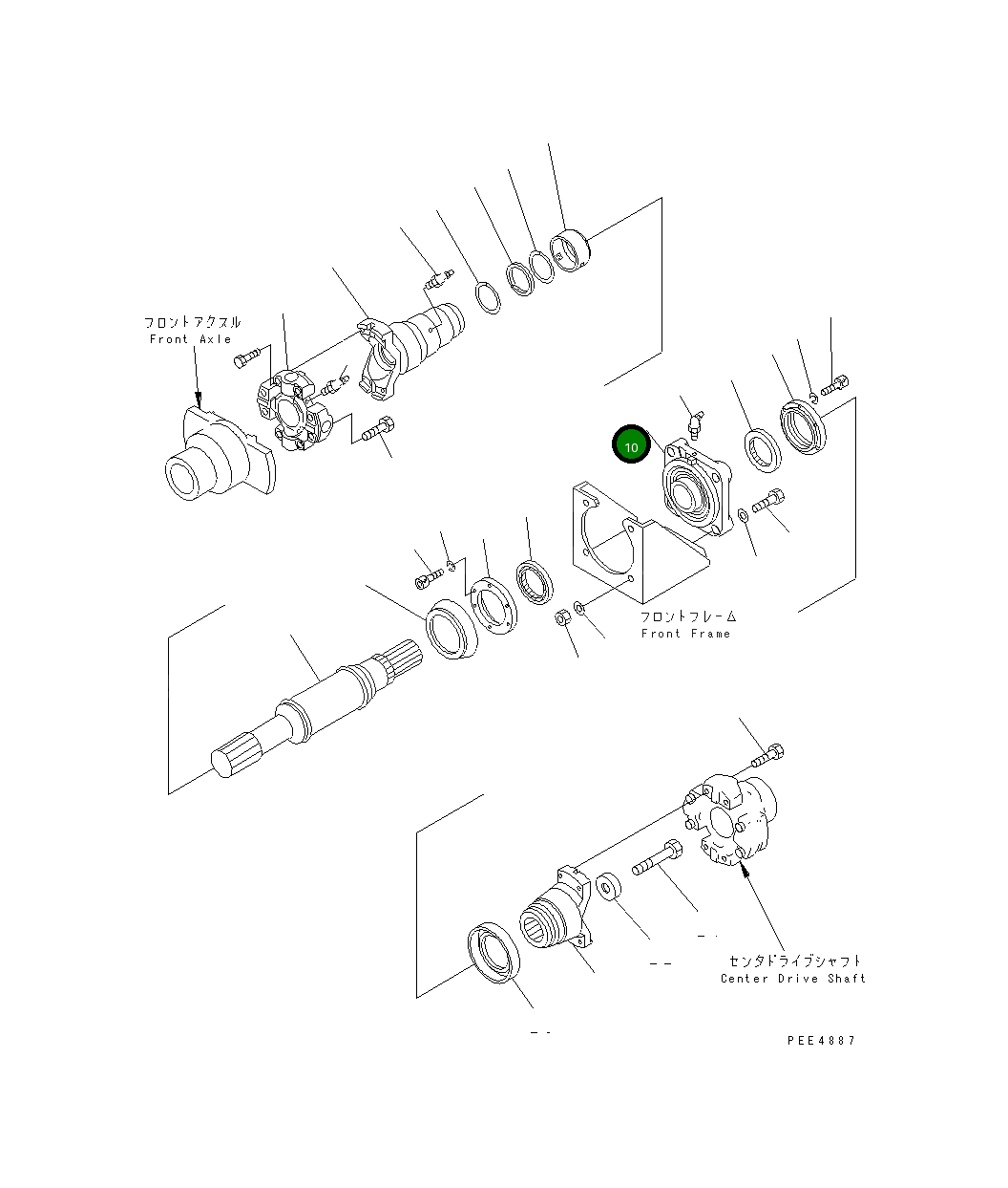Фланцевый подшипник 421-20-15123 Komatsu