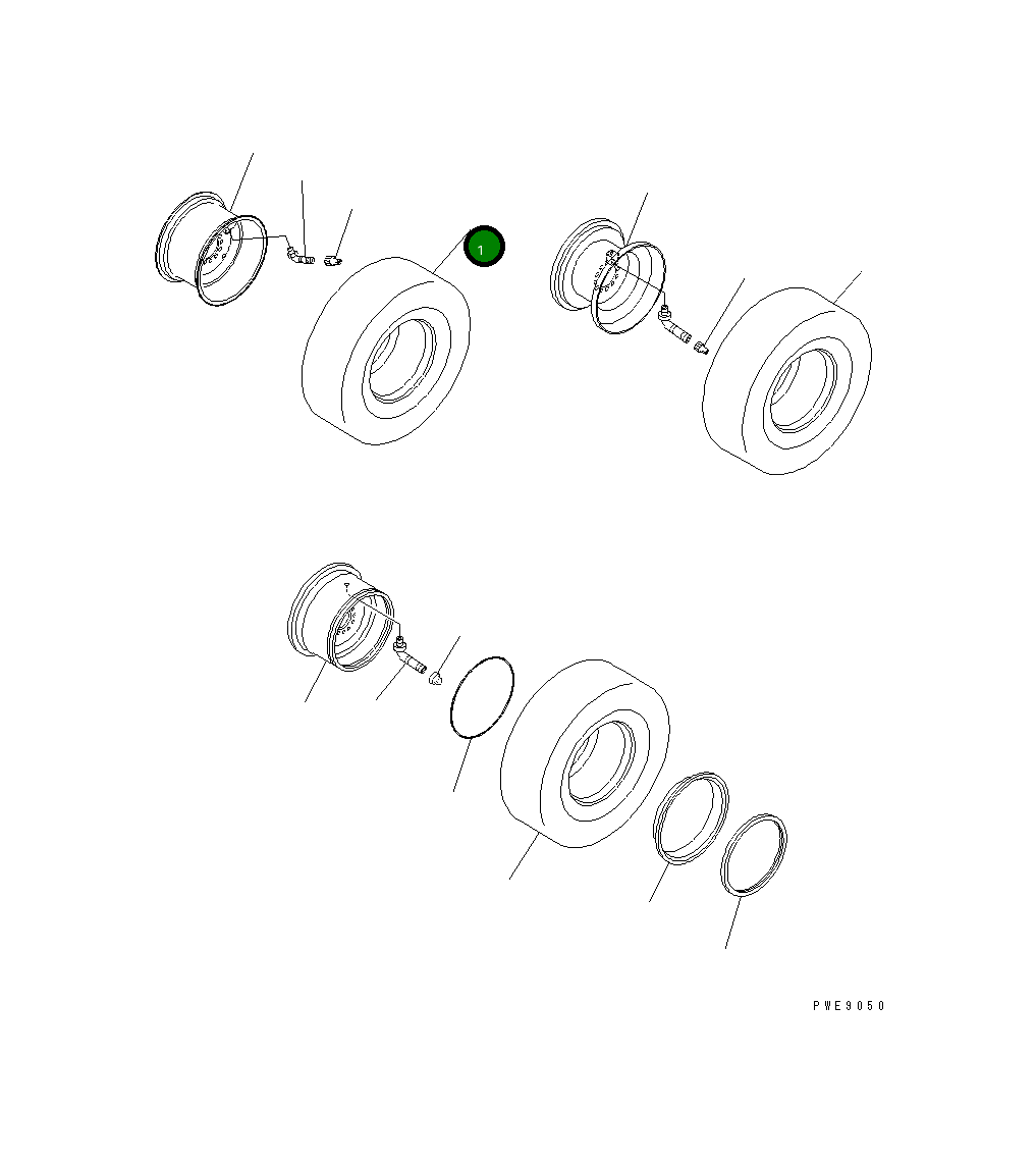 Шина 416-30-11710 Komatsu
