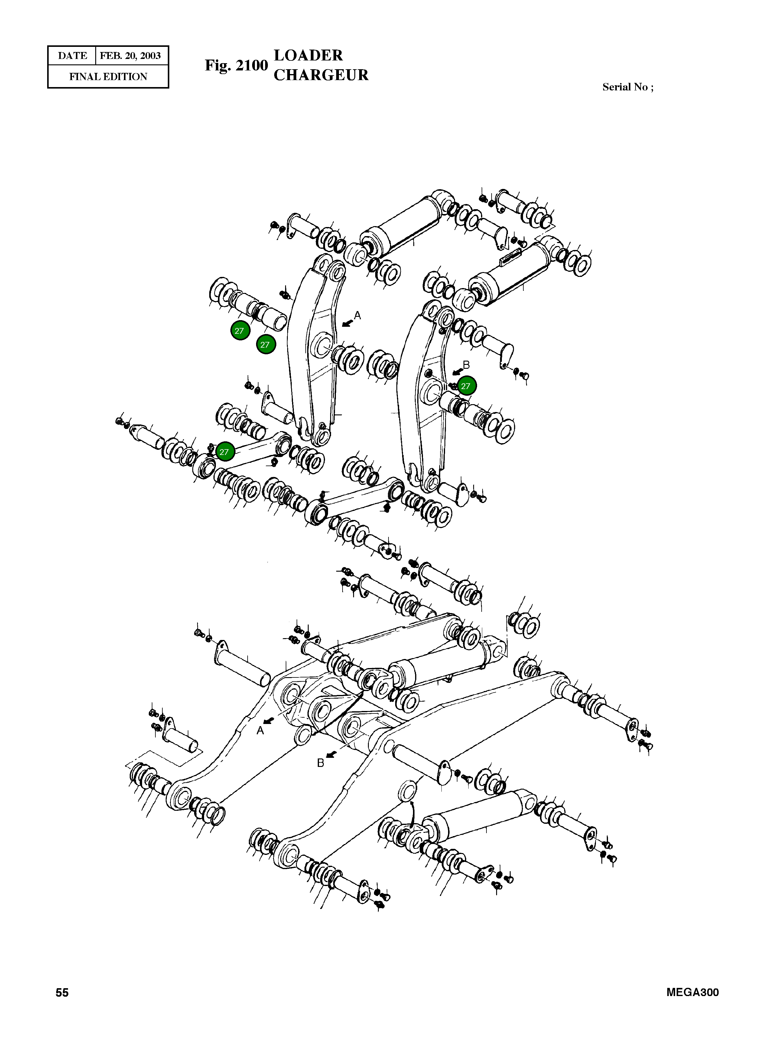 Втулка 4110-4030 Komatsu