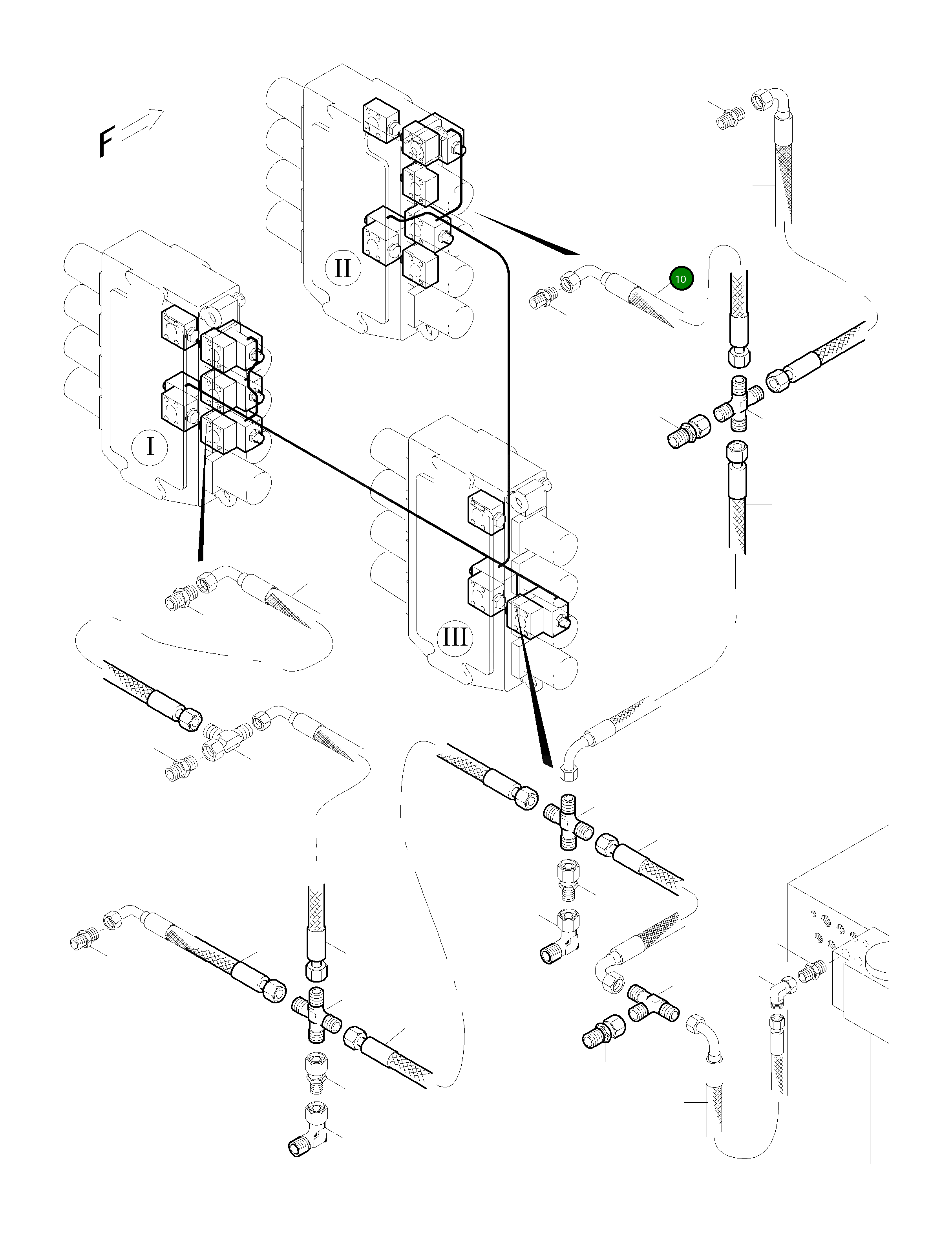 Шланг в сборе DN 08 x 525 513 368 98 Komatsu