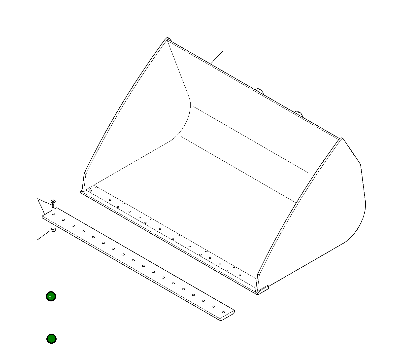 Отвал 395-80-11420 Komatsu